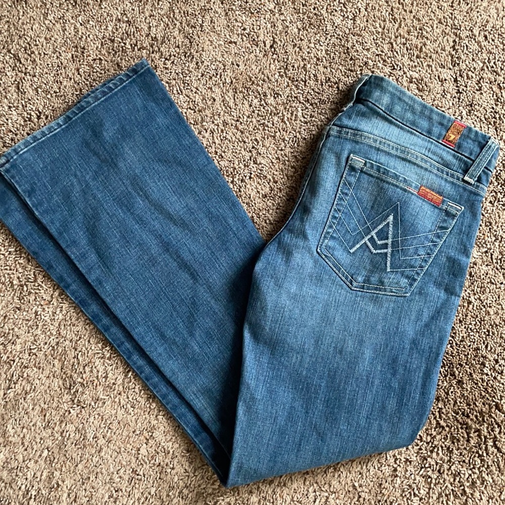 7FAM A Pocket Flare Leg Jeans